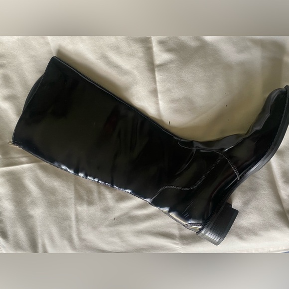 Pertti Palmroth Patent Black Leather Riding Boots Size 9 - Picture 6 of 6